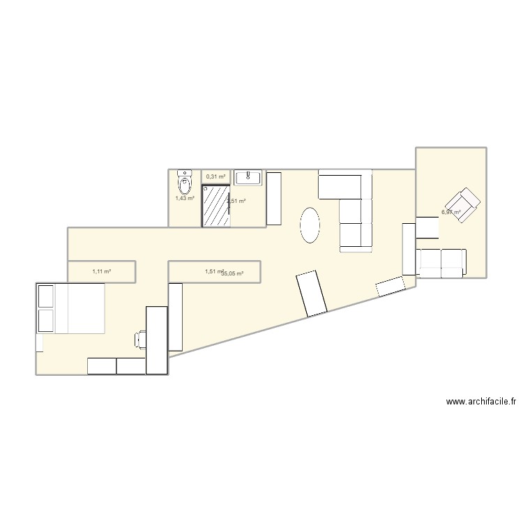 Appart. Plan de 0 pièce et 0 m2