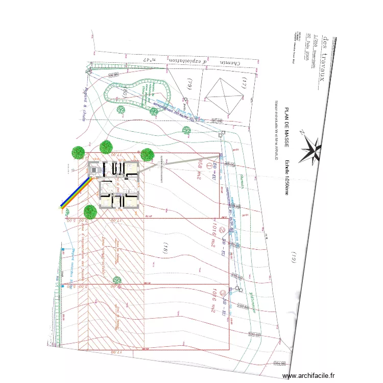 plan topographique Robecourt 2eme version 2. Plan de 
