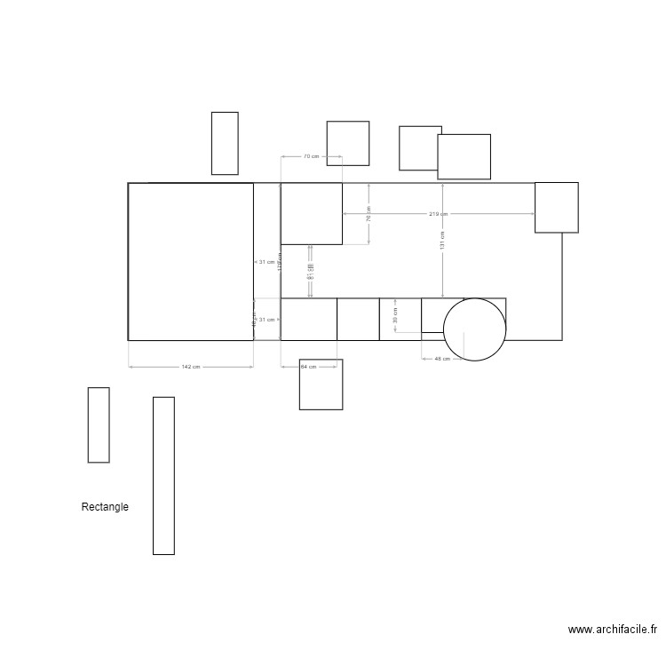 crafter. Plan de 0 pièce et 0 m2