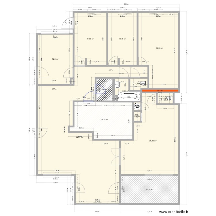 Greg13008 2-2. Plan de 17 pièces et 167 m2