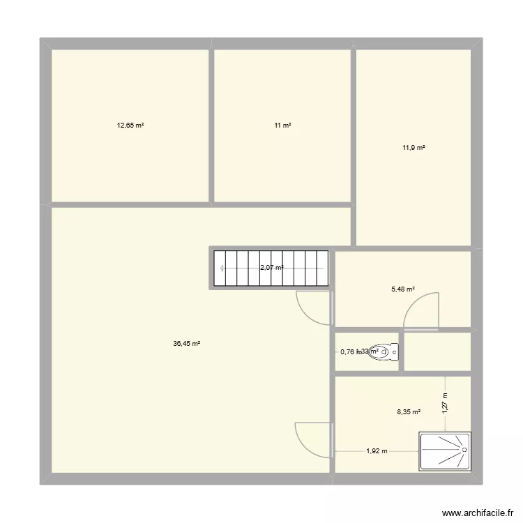 rdc pradelle. Plan de rdc pradelle. Plan de