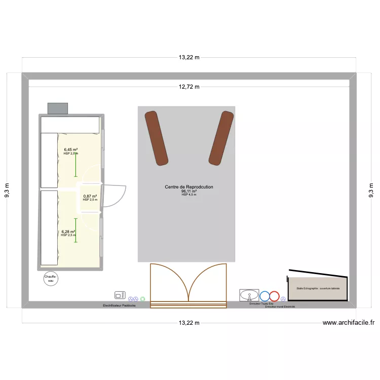Labo. Plan de 4 et 126 m² Labo. Plan de 4 et 126 m²