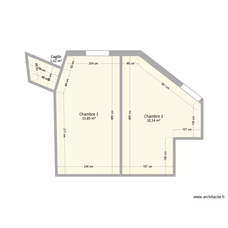 Hart-Res - Chambres. Plan de 