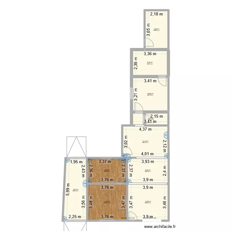 Extension Maison Clem. Plan de 10 Pièces et 101 m²