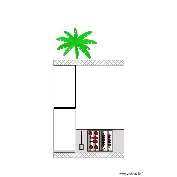 CUISINE EXTERIEURE. Plan de 0 pièce et 0 m2