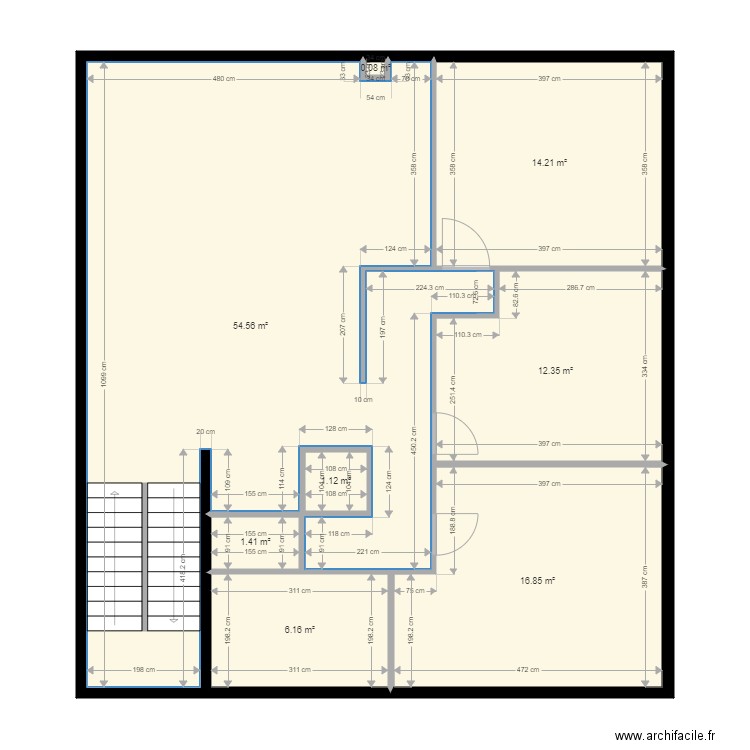 Maison Chemin de la Gippière MOUGINS_EF. Plan de 8 pièces et 107 m2