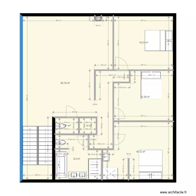 Maison Chemin de la Gippi&egrave;re MOUGINS_EF. Plan de 