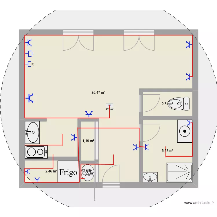 yanis.duton-claveloux. Plan de 6 Pièces et 49 m² yanis.duton-claveloux. Plan de 6 Pièces et 49 m²