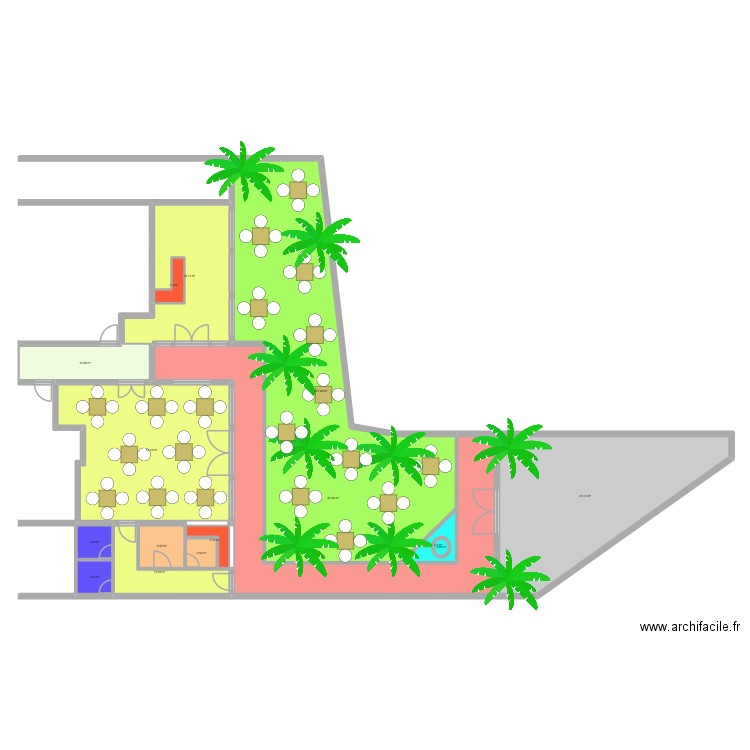 HOTEL ZONE ZOUBA. Plan de 0 pièce et 0 m2