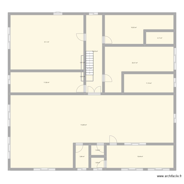 DOM OK. Plan de 24 pièces et 862 m2