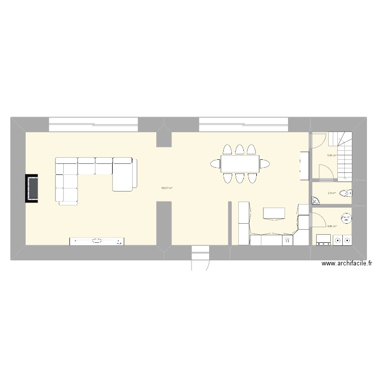 Maison. Plan de 0 pièce et 0 m2