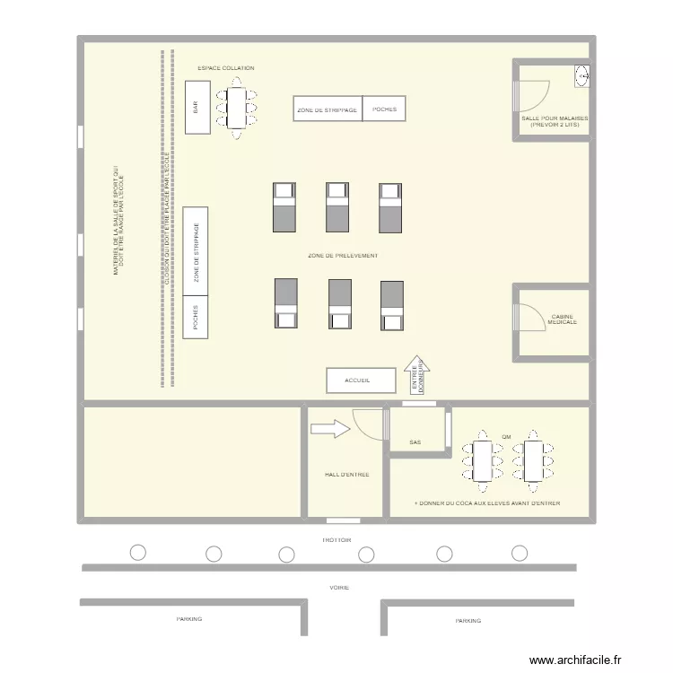 CHATELINEAU - Institut Sainte Marie. Plan de 