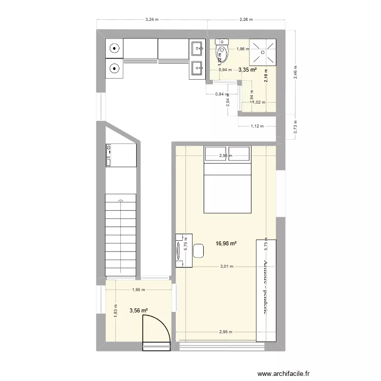 CHAMBRE MAISON 1. Plan de CHAMBRE MAISON 1. Plan de
