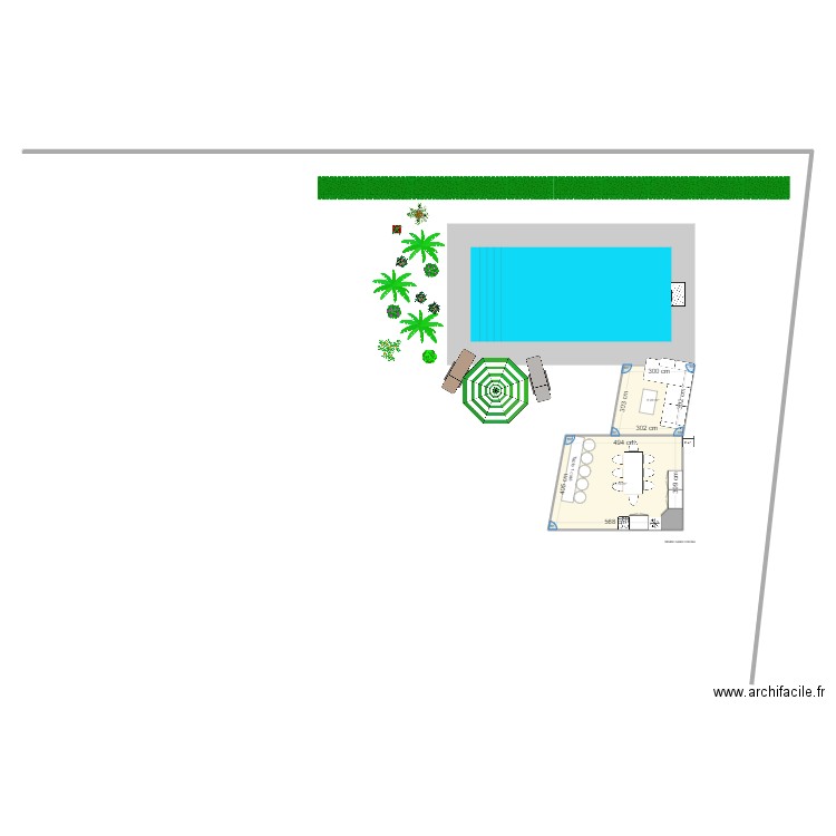 piscine. Plan de 0 pièce et 0 m2