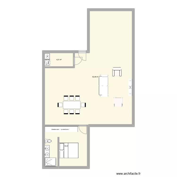 Bouillante 2. Plan de 3 et 105 m² Bouillante 2. Plan de 3 et 105 m²