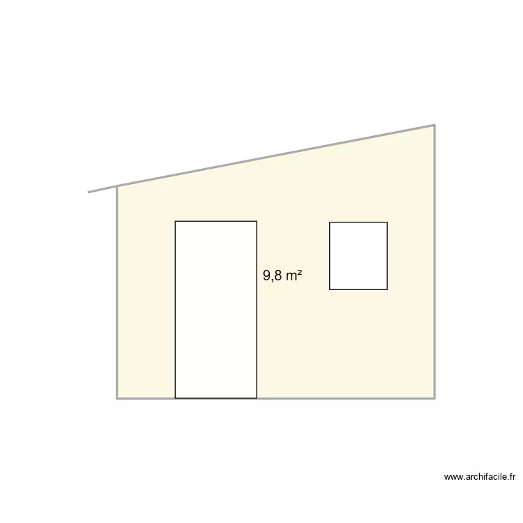 facade2. Plan de 1  et 10 m²