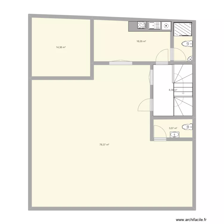 Maison El Houda - Terrasse. Plan de 
