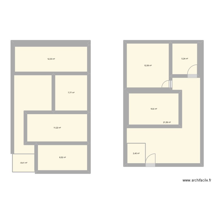 nouvo. Plan de 10 pièces et 109 m2