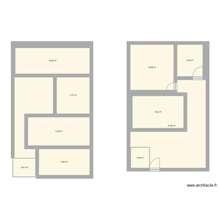 nouvo. Plan de 10 pièces et 109 m²