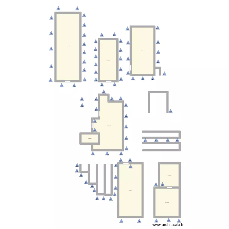 SANBOR SRL. Plan de 8  et 178 m²