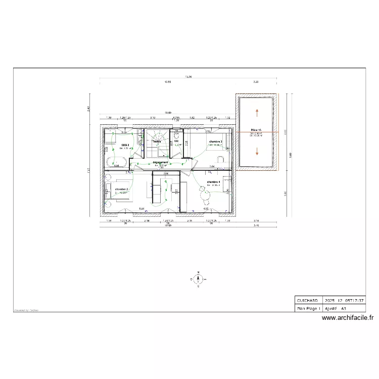 GUICHARD ETAGE. Plan de 