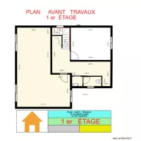 plan avant travaux 1 er &eacute;tage
