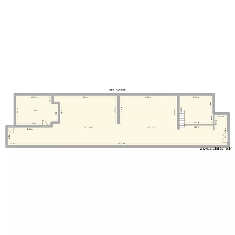 REZ (GARAGE). Plan de 