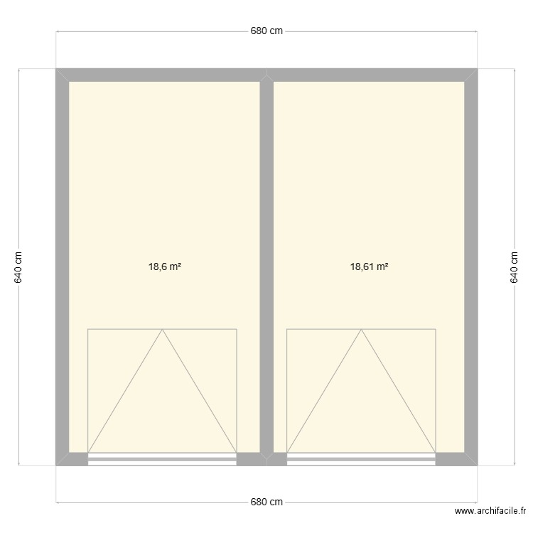 Double garage parcelle gsaV2. Plan de 0 pièce et 0 m2