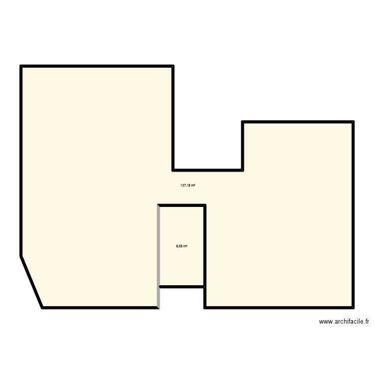 TSSR_HTS2025S016. Plan de 2 pièces et 145 m2