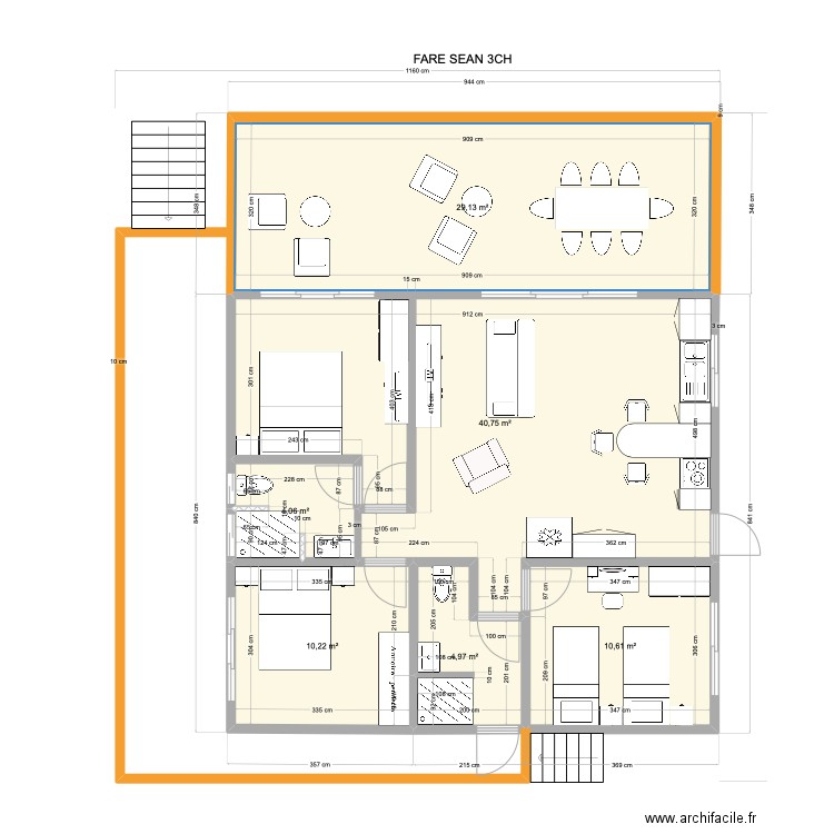 FARE SEAN 3CH. Plan de 0 pièce et 0 m2