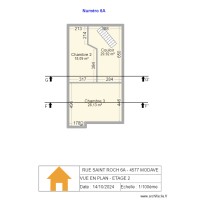 V.RADOUX - VUE EN PLAN - ETAGE 2 - 1/100 - V2.15 - 20241013