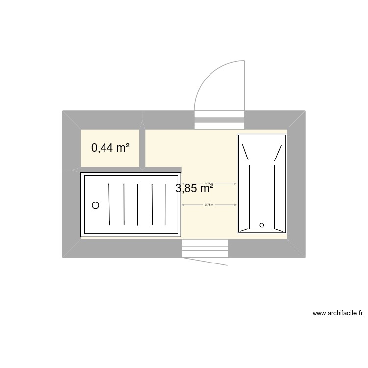 sdb. Plan de 0 pièce et 0 m2 sdb. Plan de 0 pièce et 0 m2