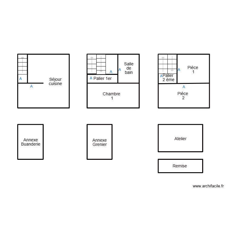 ILE DE SEIN MAGNAN. Plan de 