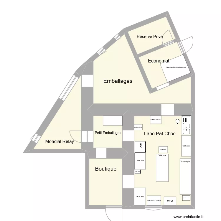 Laboratoire. Plan de 7 et 81 m² Laboratoire. Plan de 7 et 81 m²