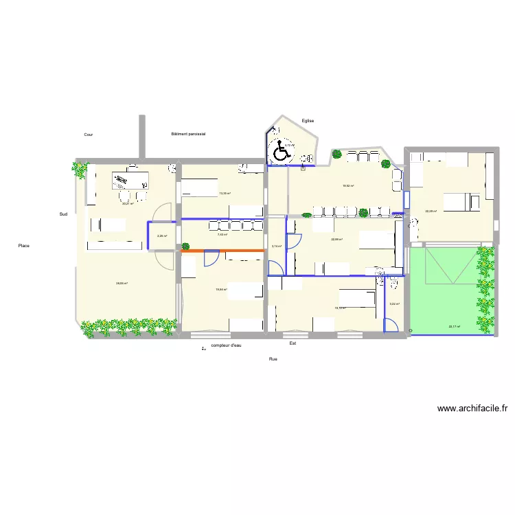 pour clinique 06/25. Plan de 