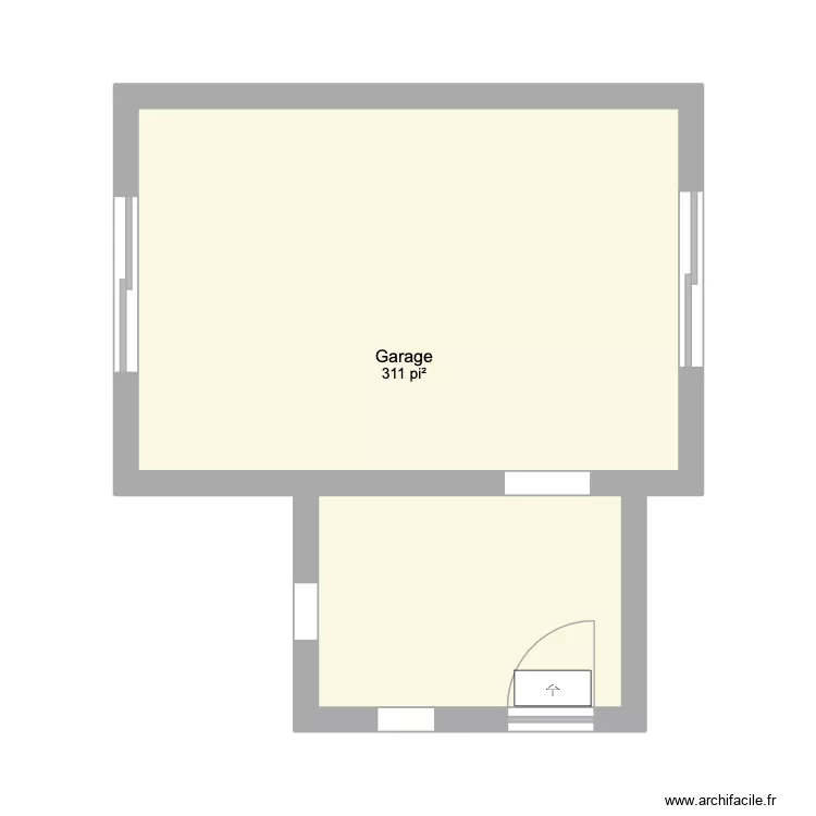 SHED PHASE III. Plan de 1 pièce et 29 m²