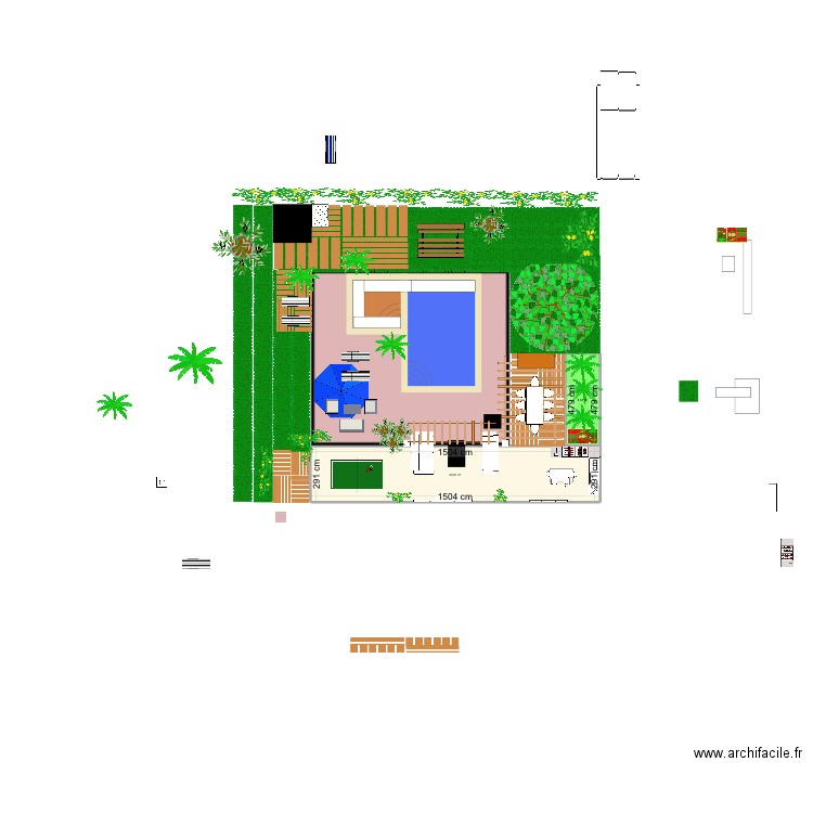 Extérieur mont Vernon 3 vol 30. Plan de 2 pièces et 52 m2