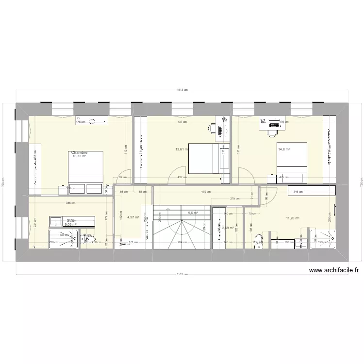 MAISON CLION &eacute;tage essai 2. Plan de 