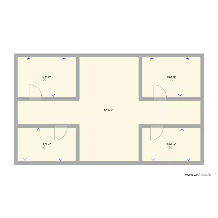 Chez moi. Plan de 5 Pièces et 72 m² Chez moi. Plan de 5 Pièces et 72 m²