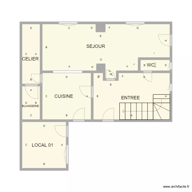 RDC ST MARTIN DE CRAU. Plan de 