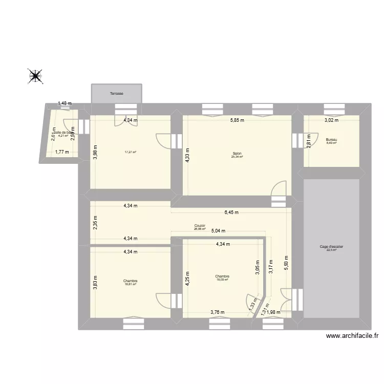 Marchioni - PO - corte. Plan de 9  et 142 m²