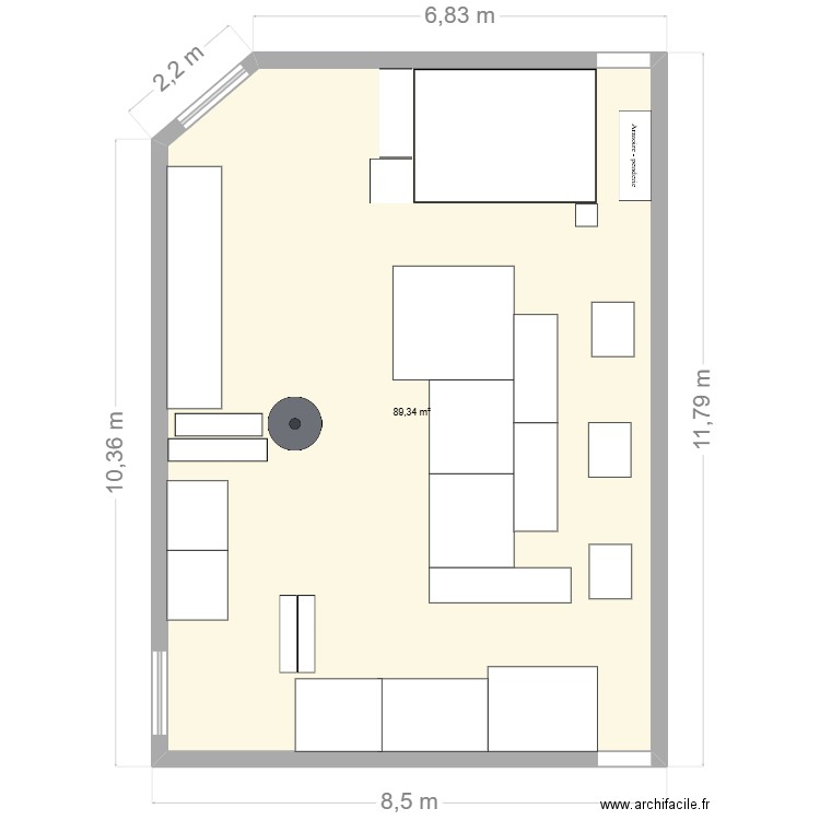tp1 deeb. Plan de 1 pièce et 89 m2