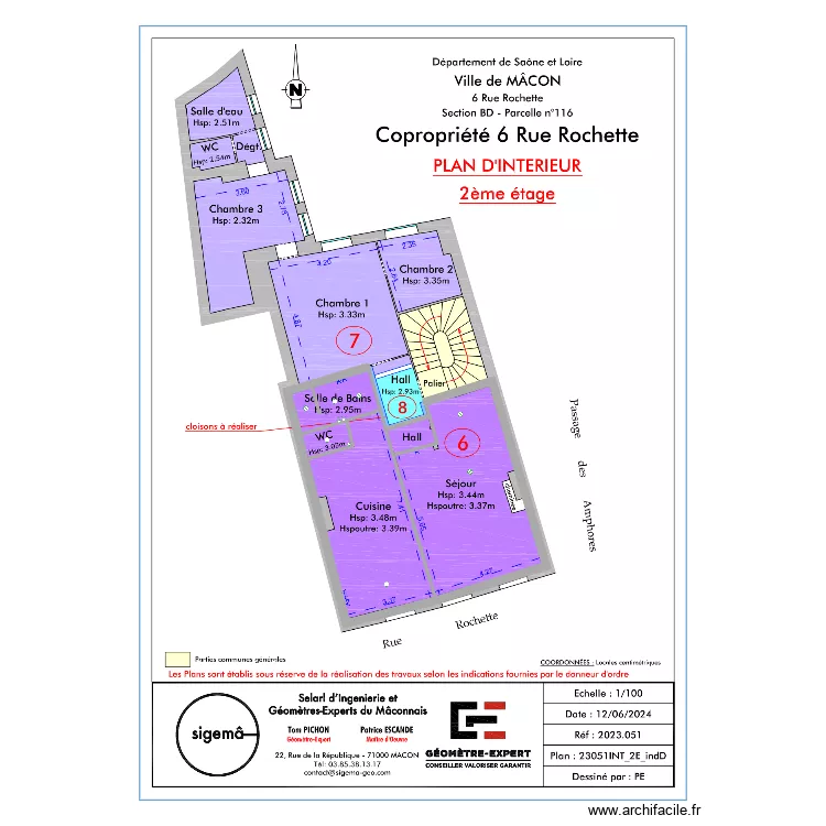 Plan &eacute;l&eacute;ctrique 2. Plan de 