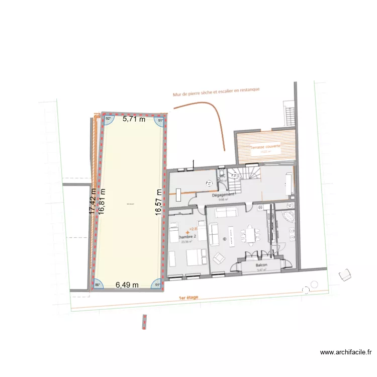 Remise au carre dimensions exterieure. Plan de 1 et 102 m² Remise au carre dimensions exterieure. Plan de 1 et 102 m²