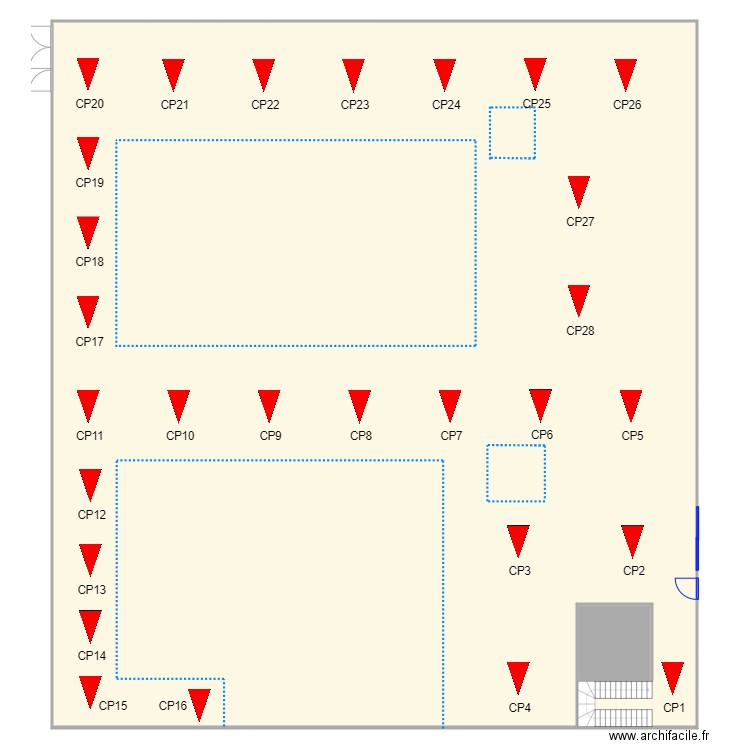 WEBASTO 1ER GS. Plan de 2 pièces et 1017 m2