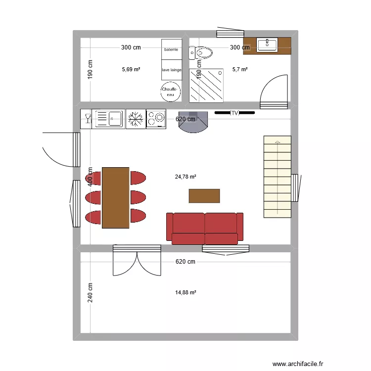 interieur rdc. Plan de 