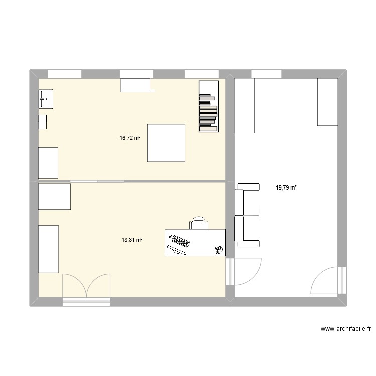 ess. Plan de 0 pièce et 0 m2