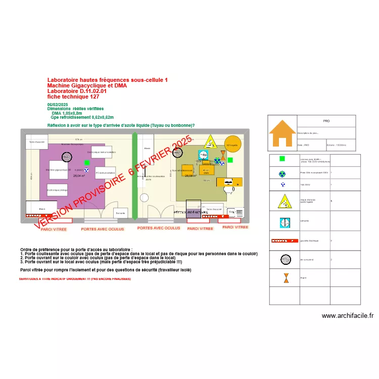 Fiche 127_ Labo hautes fr&eacute;quences sous cellule 1 V2025-02-06. Plan de 