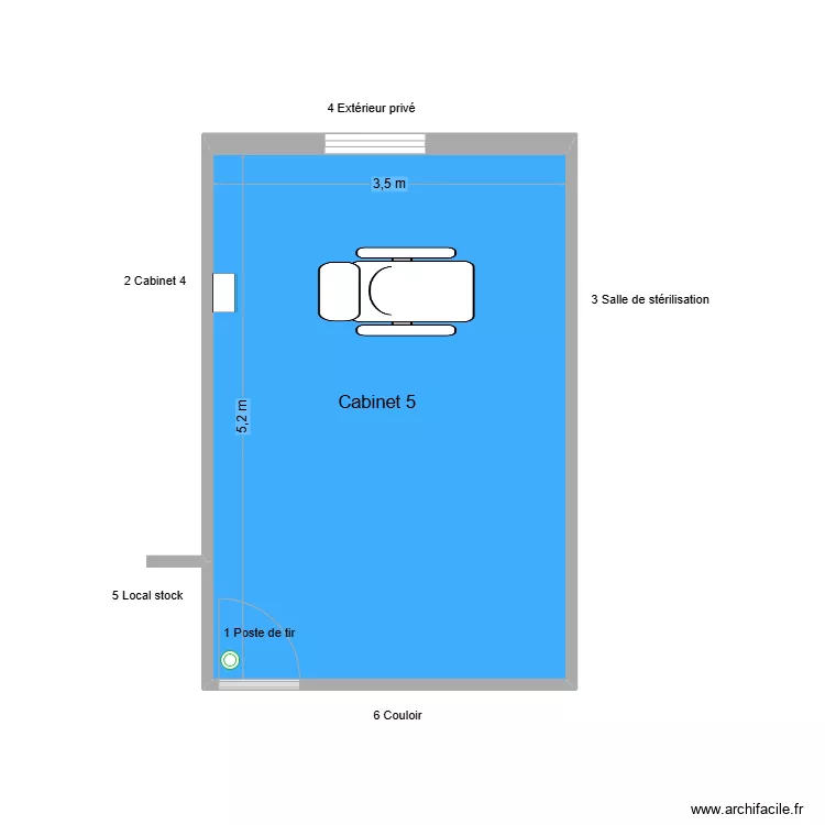 60688 Cabinet 5. Plan de 