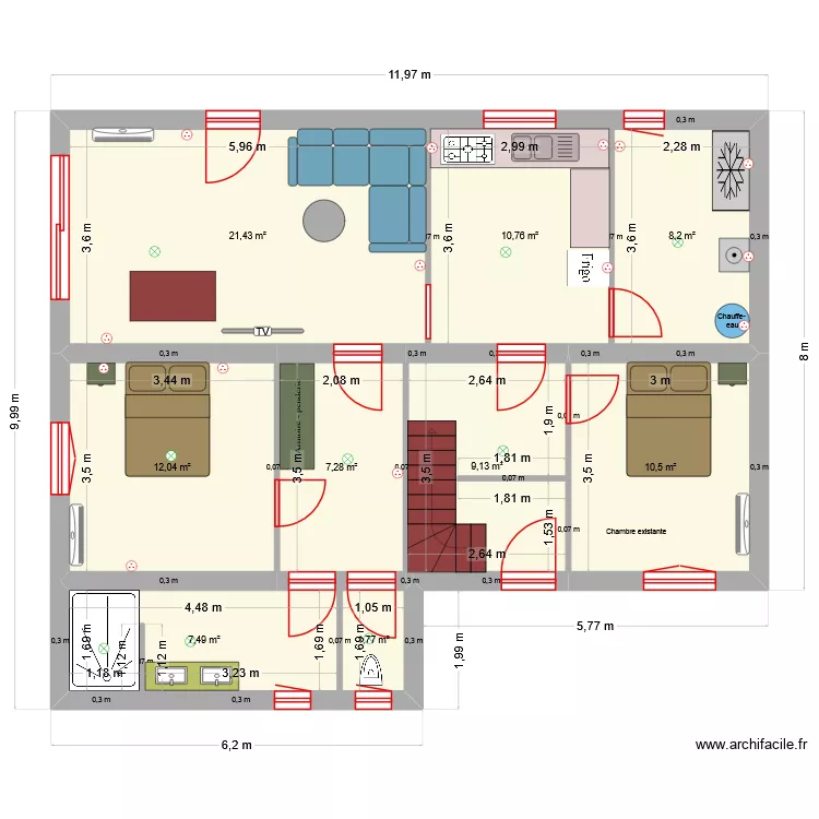 ATIG. Plan de 9 et 89 m² ATIG. Plan de 9 et 89 m²